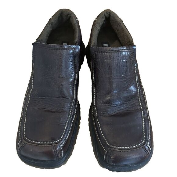 2/$30 Bed Stu Brown Distressed Leather Loafers Slip On Mens 10 Y2K 90s Vintage - Picture 4 of 15